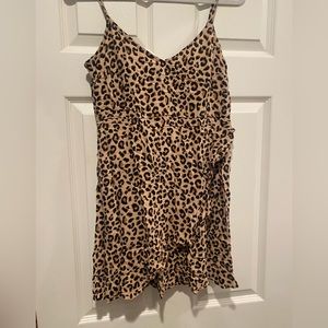Women Leopard strap dress